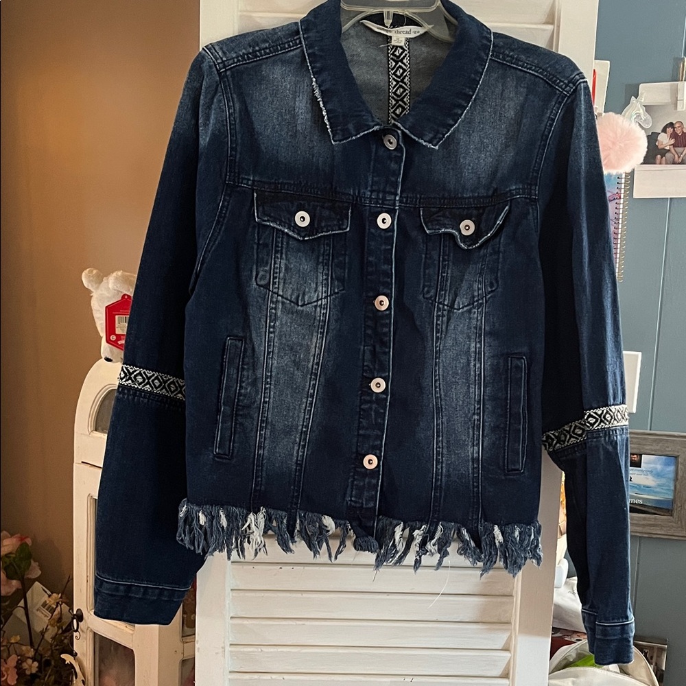 Brand new  Indigo Thread Co. denim jacket.
